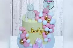 baby-girl-welcome-pink-white-cake